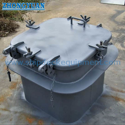 CB/T 3728 A URS26 আবহাওয়ারোধী ছোট ইস্পাত হ্যাচ কভার সঙ্গে বাটারফ্লাই বাদাম সামুদ্রিক সরঞ্জাম