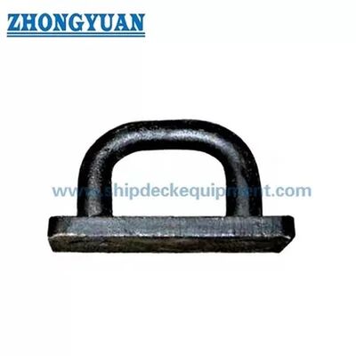 JIS F 3410 Type D Forging Steel Oval Lifting Eyeplate Ship Mooring Equipment