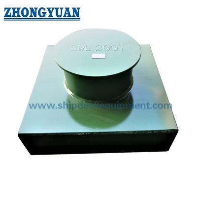 ইস্পাত প্লেট গড়া Recessed Bitts জাহাজ Towing সরঞ্জাম