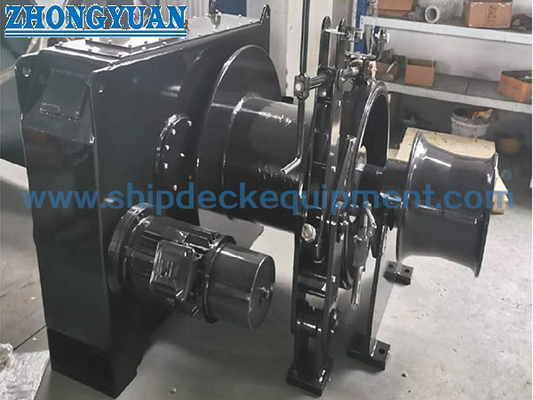 5-800KN একক ড্রাম বৈদ্যুতিক মোরিং উইঞ্চ ডার্কিং হেড জাহাজ ডেক সরঞ্জাম সঙ্গে
