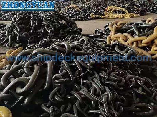স্টাড-লিঙ্ক মেরিন অ্যাঙ্কর চেইন U1 U2 U3 ফ্ল্যাশ-বট জাহাজ অ্যাঙ্করিং জন্য ঝালাই