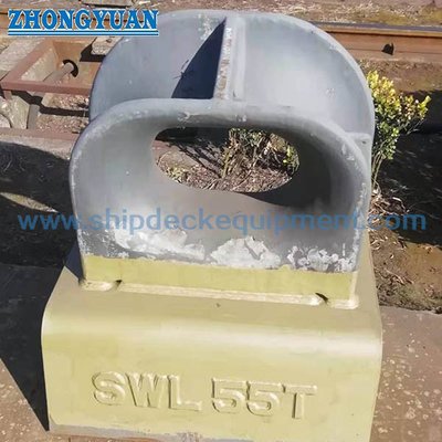 CB 34-76 Type B Bulwark Bolted Casting Steel Mooring Chock Ship Mooring Equipment