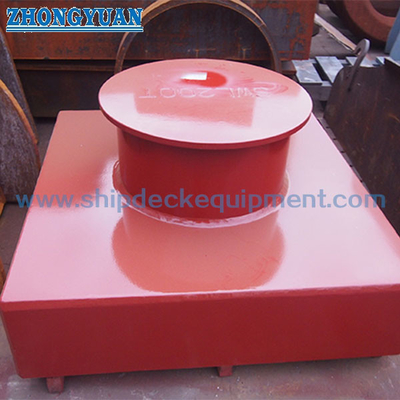 ইস্পাত প্লেট গড়া Recessed Bitts জাহাজ Towing সরঞ্জাম